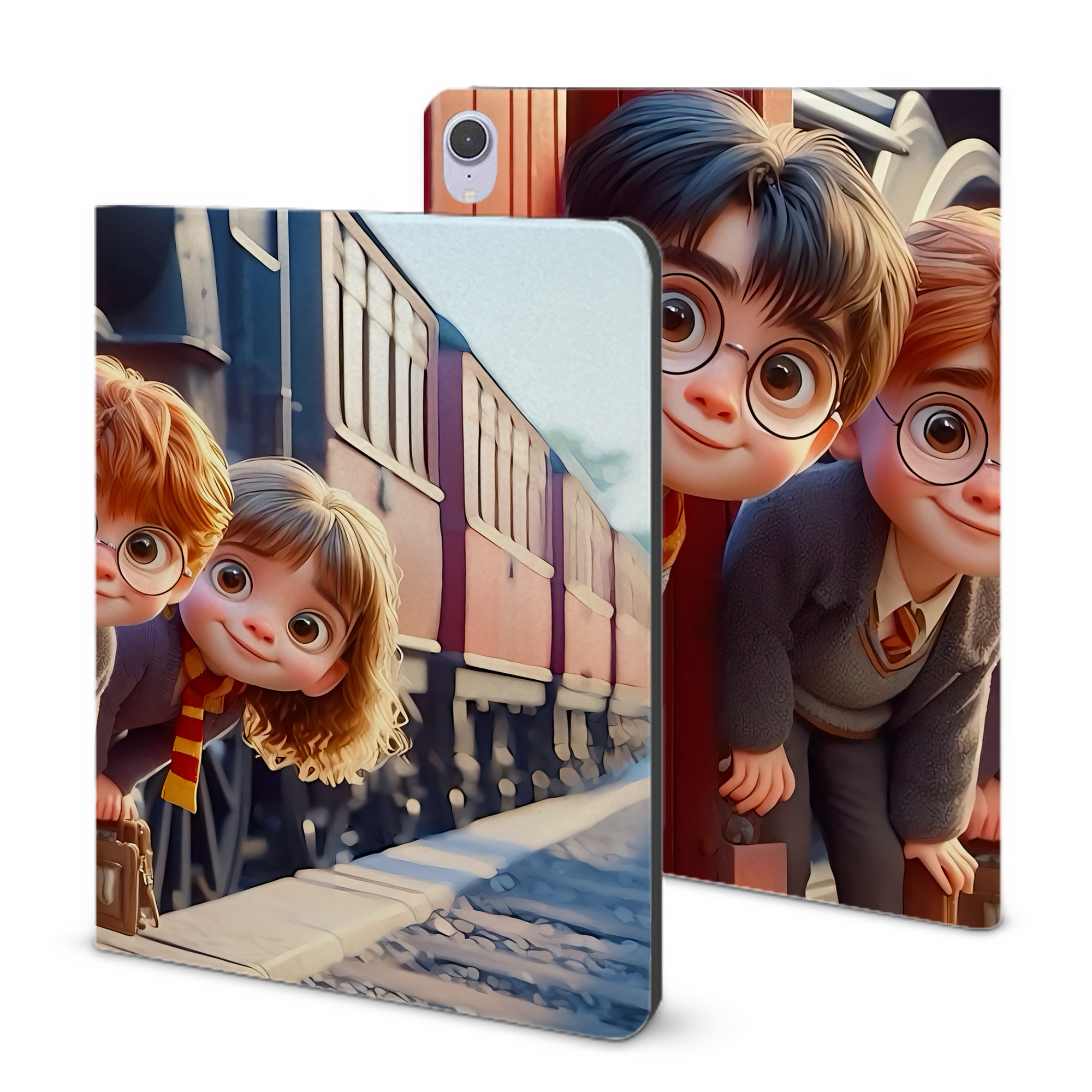 （画像用） Harry Potter ハリー・ポッターシリーズ IPad ケース ブック型 PUレザー TPU 耐衝撃 軽量 薄型 ペン収納なし 全面保護 IPad 各モデル対応